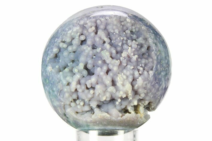 Polished Purple Botryoidal Grape Agate Sphere - Indonesia #360094